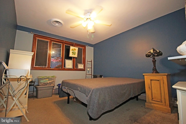 2732 Old Cedar Grove Rd, Broomall, PA 19008 - bedroom with carpet, billiards table, and ceiling fan