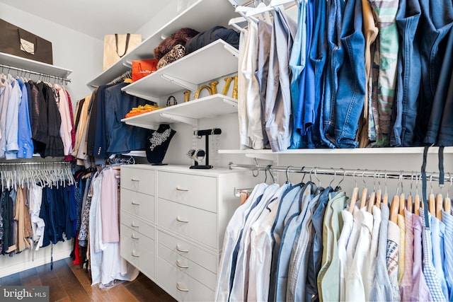 1741 Mckenna Point Dr Unit 2701, Mclean, VA 22102 - spacious closet featuring dark wood finished floors