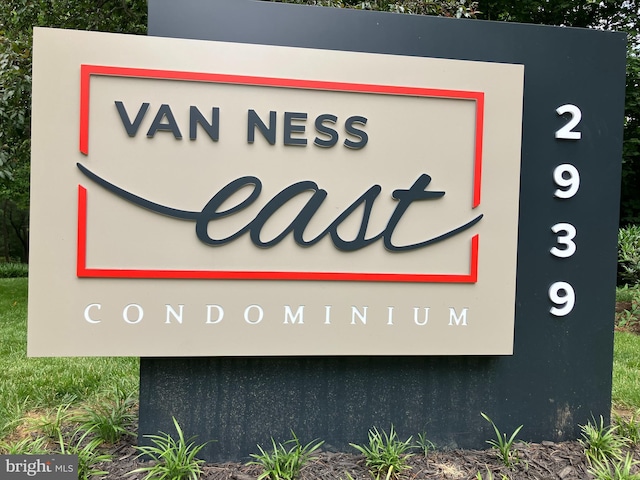 2939 Van Ness St NW Unit 608, Washington, DC 20008 - view of community / neighborhood sign