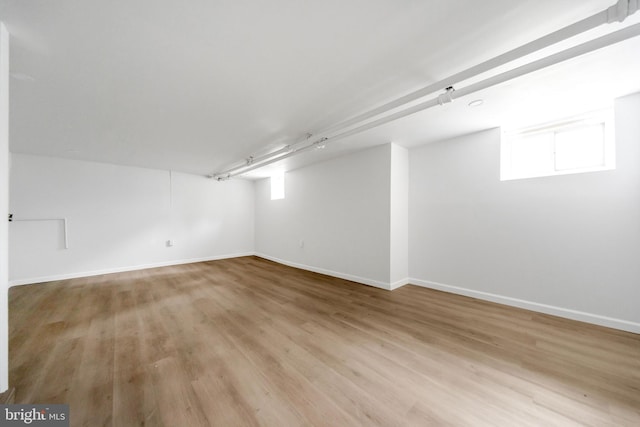 170 Drexel Ave, Lansdowne, PA 19050 - basement featuring baseboards and light wood finished floors