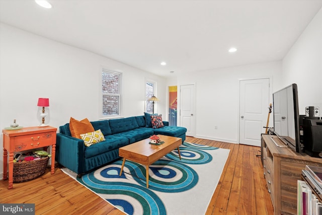 1620 E Berks St, Philadelphia, PA 19125 - living area with light wood-type flooring and recessed lighting