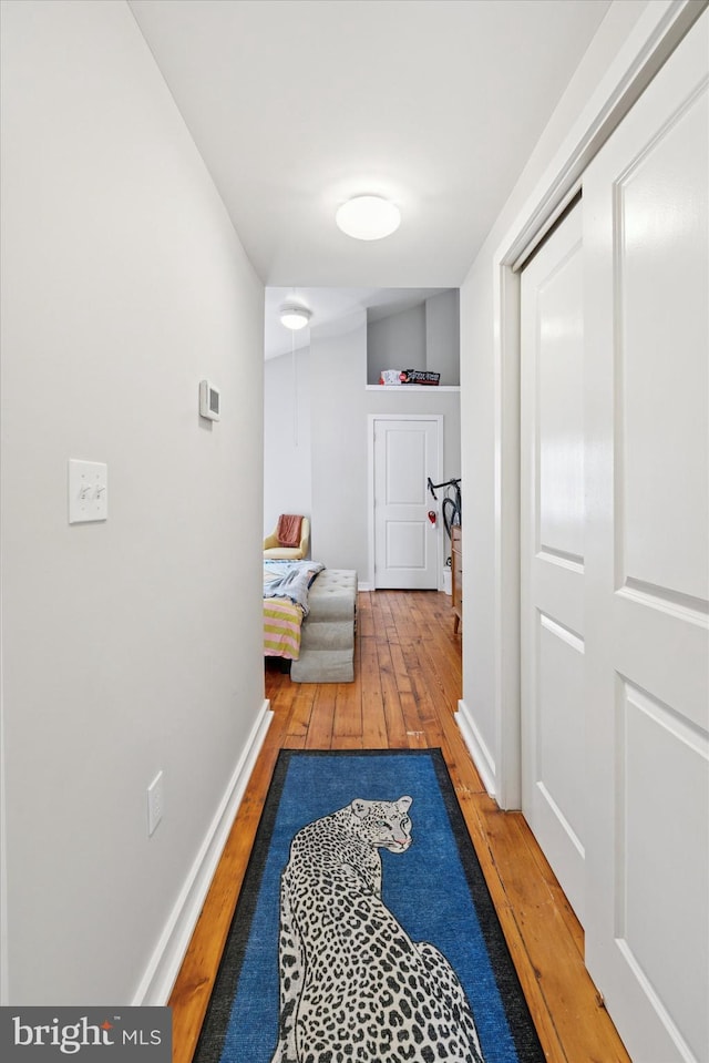 1620 E Berks St, Philadelphia, PA 19125 - hallway featuring light wood-style floors and baseboards