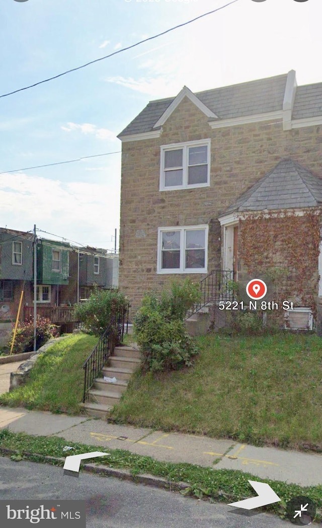 5221 N 8th St, Philadelphia, PA 19120 - view of front of property featuring stone siding