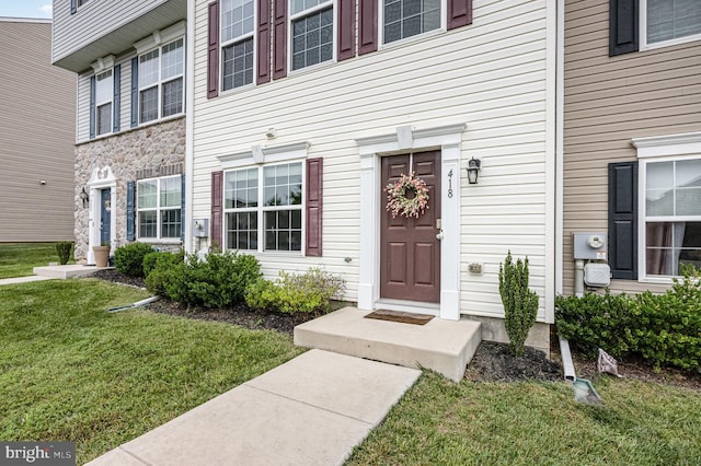 418 Charlestown Crossing Blvd, North East, MD 21901 - entrance to property featuring a lawn