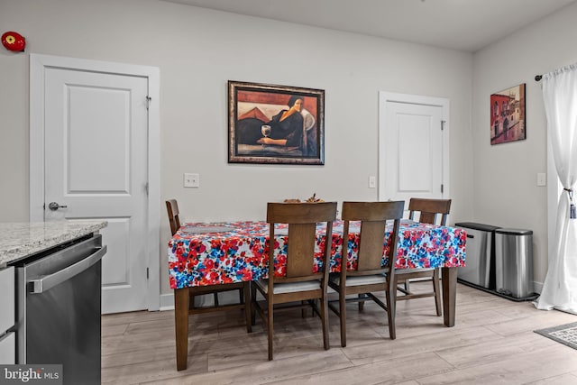 108 Annapolis St, Bensalem, PA 19020 - dining space with light wood-type flooring and baseboards