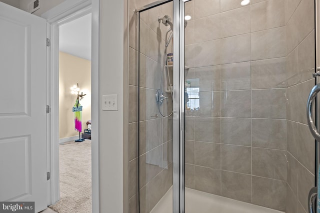 108 Annapolis St, Bensalem, PA 19020 - full bathroom featuring a stall shower and baseboards