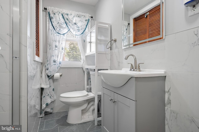 2603 Manall Ave, Pennsauken, NJ 08109 - bathroom featuring vanity and tile walls