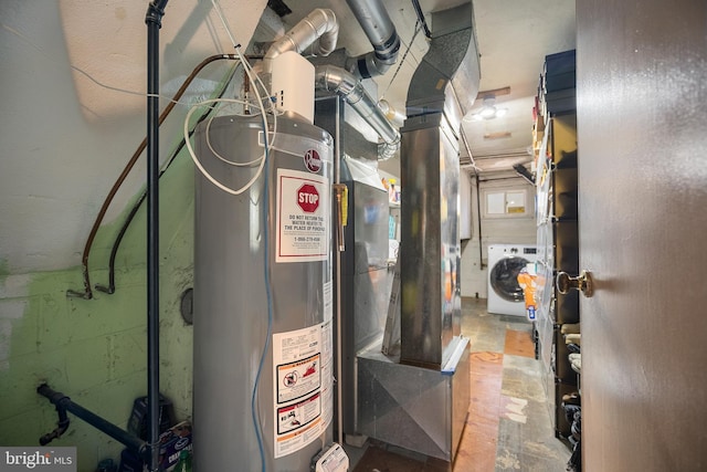 2603 Manall Ave, Pennsauken, NJ 08109 - utility room featuring washer / clothes dryer and gas water heater