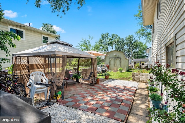 2603 Manall Ave, Pennsauken, NJ 08109 - view of patio with a gazebo and a storage unit