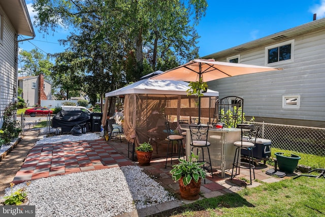 2603 Manall Ave, Pennsauken, NJ 08109 - view of patio / terrace featuring a gazebo and area for grilling