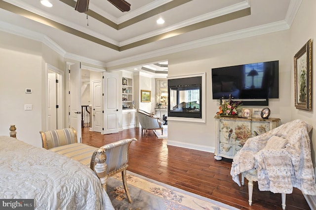1780 Eliza Way, Mechanicsburg, PA 17050 - dining space featuring wood-type flooring, ceiling fan, ornamental molding, baseboards, and a raised ceiling