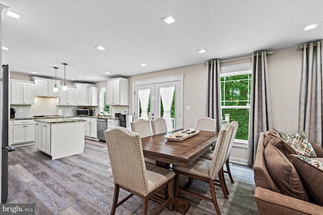 308 Walnut Dr, Fredericksburg, VA 22405 - dining room with wood finished floors and recessed lighting