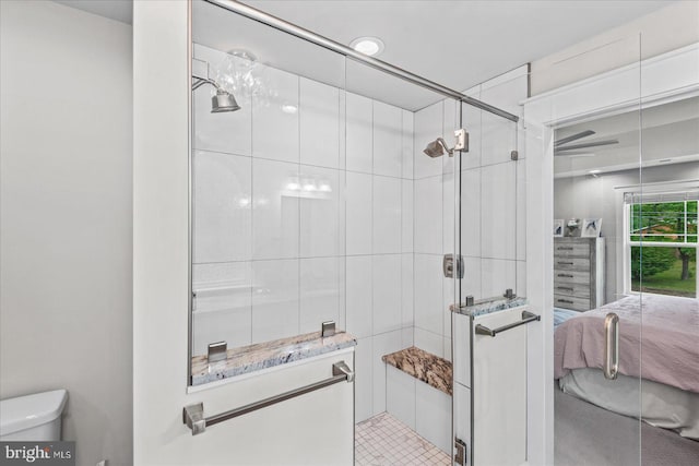 308 Walnut Dr, Fredericksburg, VA 22405 - ensuite bathroom featuring toilet and a shower stall