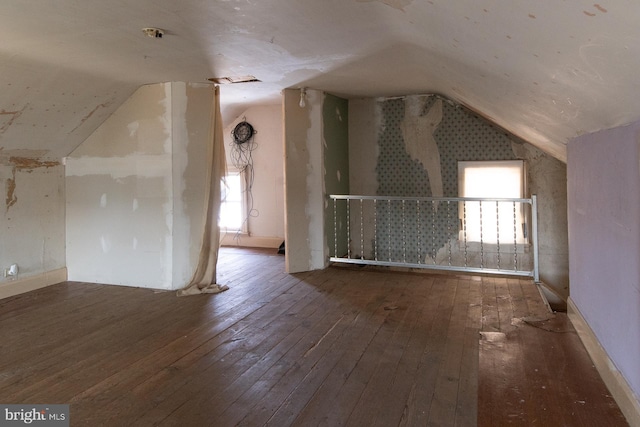 21 E 3rd St, Boyertown, PA 19512 - additional living space featuring hardwood / wood-style flooring and lofted ceiling