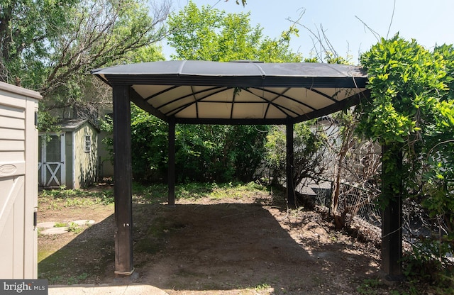 21 E 3rd St, Boyertown, PA 19512 - view of yard with a gazebo and a detached carport