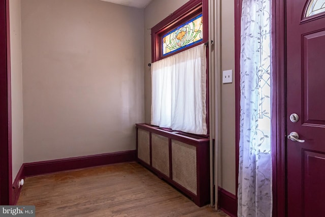 21 E 3rd St, Boyertown, PA 19512 - foyer with wood finished floors and baseboards