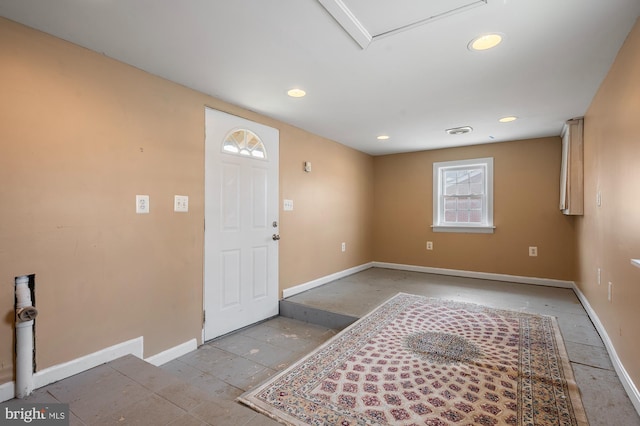 1 N Virginia Ave, Brunswick, MD 21716 - foyer with baseboards and recessed lighting