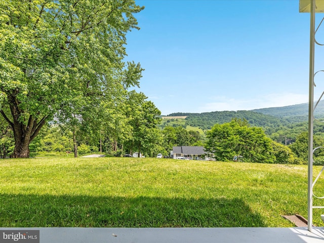 180 Oak Heights Rd, Front Royal, VA 22630 - view of yard with a wooded view and a mountain view