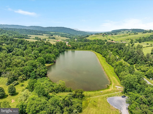 180 Oak Heights Rd, Front Royal, VA 22630 - aerial view of a water and mountain view