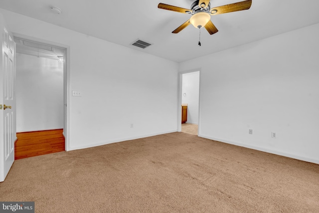 15 Ridgeway Dr, Ridgely, MD 21660 - carpeted empty room featuring attic access, ceiling fan, and a smoke detector