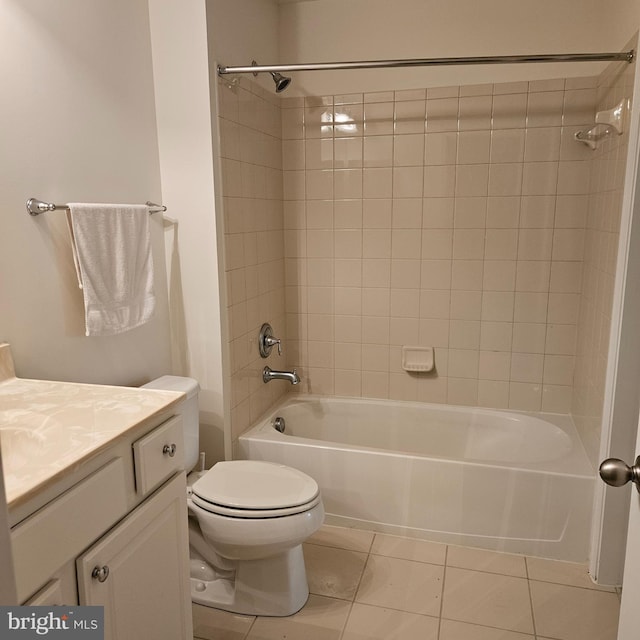 16288 Corkscrew Ct Unit 203, Lewes, DE 19958 - bathroom with tile patterned flooring, vanity, toilet, and  shower combination