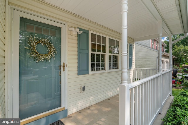 9109 Knox Ct, Laurel, MD 20723 - doorway to property with covered porch