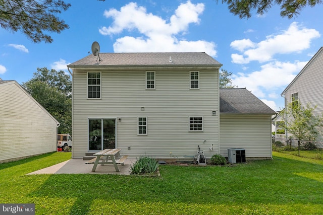 9109 Knox Ct, Laurel, MD 20723 - rear view of house with a patio area and central air condition unit