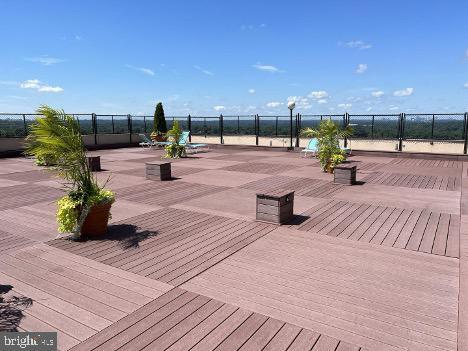 4515 Willard Ave Unit 2309S, Chevy Chase, MD 20815 - view of wooden terrace