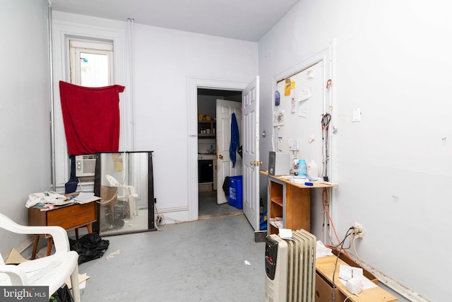 2308 N Park Ave, Philadelphia, PA 19132 - bedroom with radiator and concrete floors