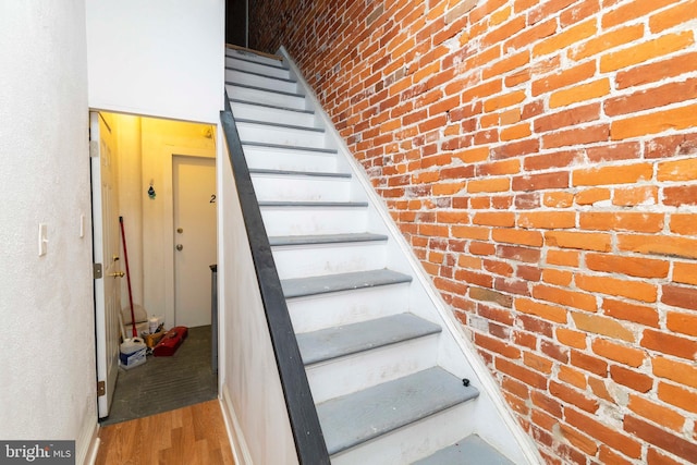 2308 N Park Ave, Philadelphia, PA 19132 - stairway featuring wood finished floors