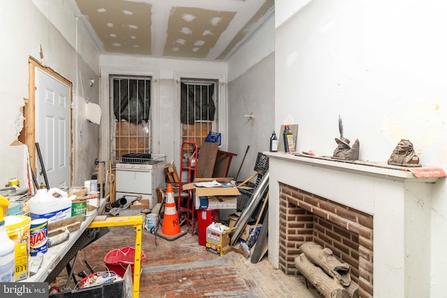 2308 N Park Ave, Philadelphia, PA 19132 - misc room with a fireplace