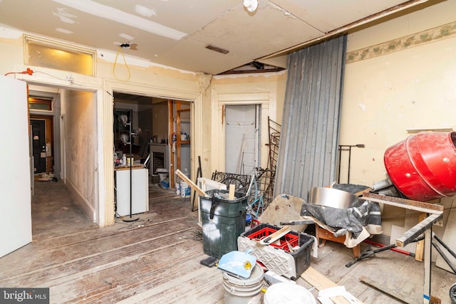 2308 N Park Ave, Philadelphia, PA 19132 - miscellaneous room featuring wood finished floors