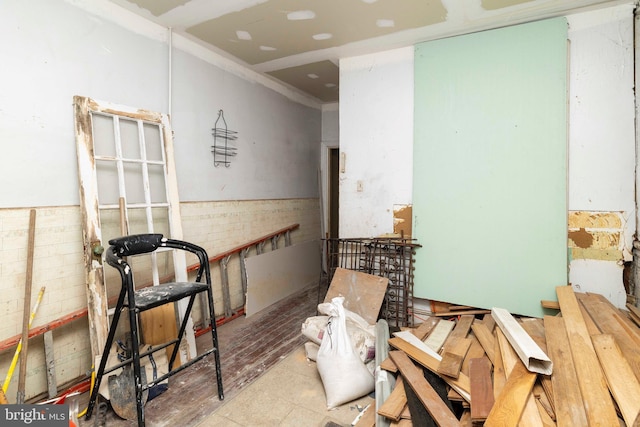 2308 N Park Ave, Philadelphia, PA 19132 - misc room with a wainscoted wall