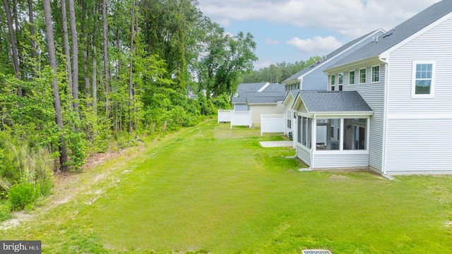 35031 Dundee St Unit 6, Frankford, DE 19945 - view of grassy yard with a sunroom