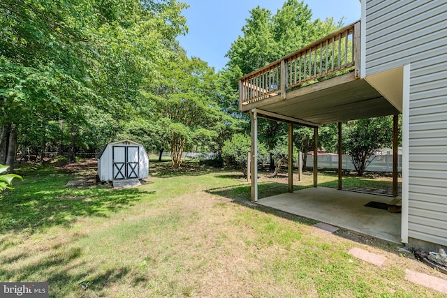 18552 Three Notch Rd, Lexington Park, MD 20653 - view of grassy yard featuring a patio and a wooden deck