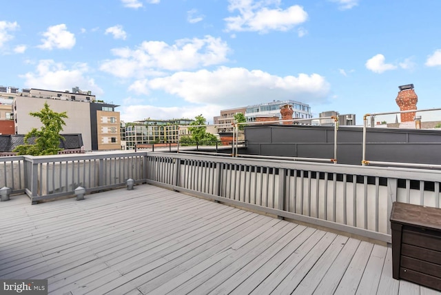 1406 Corcoran St NW Unit D, Washington, DC 20009 - view of wooden deck