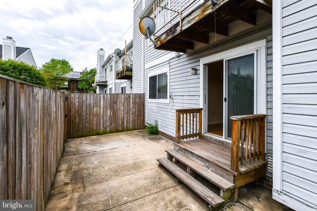 49 Hawthorne Ct NE Unit 49, Washington, DC 20017 - wooden terrace featuring a patio area