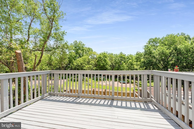 10779 Primrose Ct, Manassas, VA 20109 - wooden terrace featuring view of scattered trees