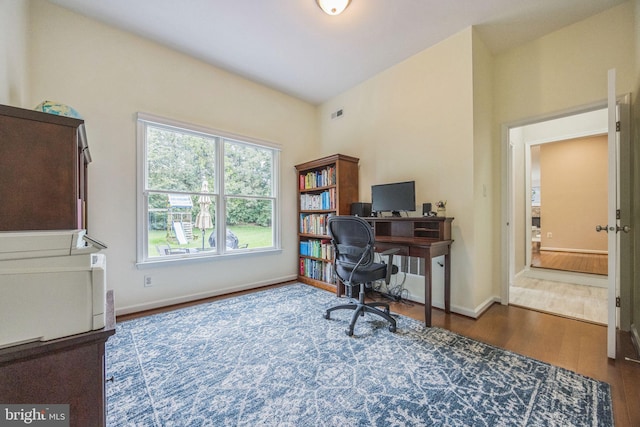 31 Bramley Rd, Moorestown, NJ 08057 - office area with wood finished floors, healthy amount of natural light, and baseboards