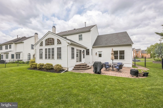 31 Bramley Rd, Moorestown, NJ 08057 - back of property with a patio and a shingled roof