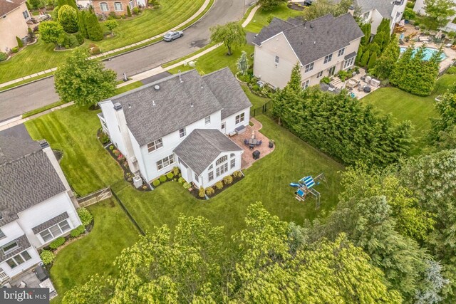 31 Bramley Rd, Moorestown, NJ 08057 - aerial perspective of suburban area