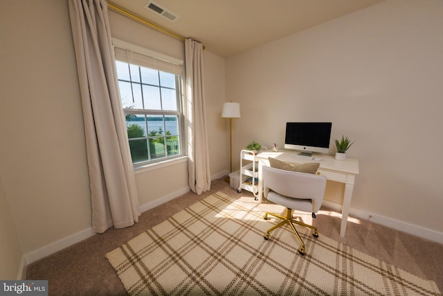 159 Nathan Dr, Cinnaminson, NJ 08077 - home office featuring light colored carpet and baseboards