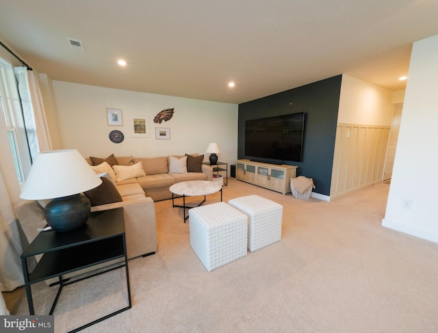 159 Nathan Dr, Cinnaminson, NJ 08077 - living room with carpet and recessed lighting