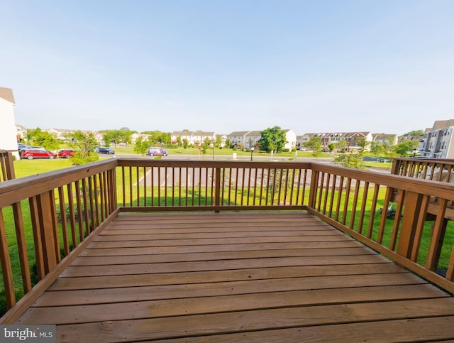 159 Nathan Dr, Cinnaminson, NJ 08077 - wooden terrace with a residential view and a lawn
