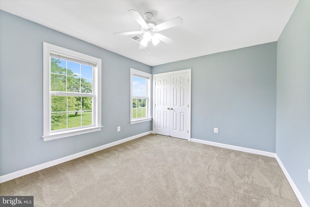 17760 Julie Ann Ct, Hamilton, VA 20158 - unfurnished bedroom featuring carpet flooring, baseboards, a closet, and ceiling fan