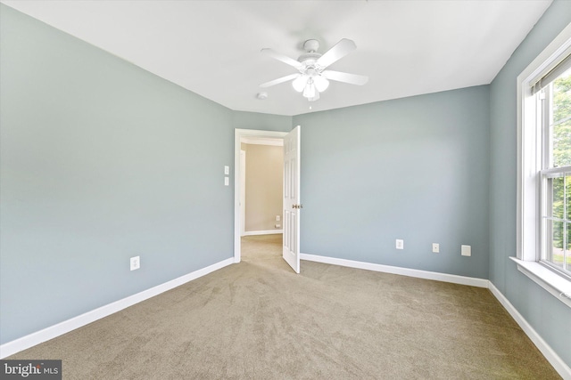 17760 Julie Ann Ct, Hamilton, VA 20158 - empty room featuring carpet floors, baseboards, and ceiling fan