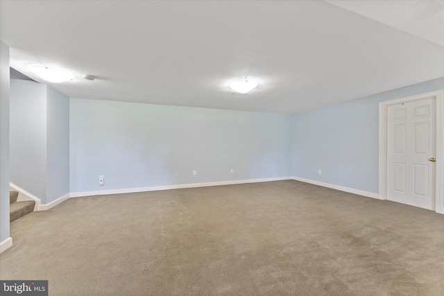 17760 Julie Ann Ct, Hamilton, VA 20158 - finished below grade area with carpet floors, stairway, and baseboards