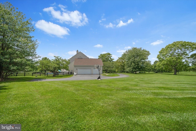 17760 Julie Ann Ct, Hamilton, VA 20158 - view of yard with asphalt driveway and an attached garage