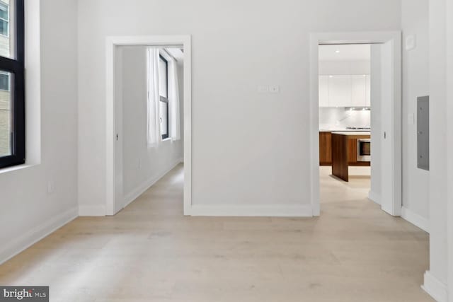 1427 Rhode Island Ave NW Unit 202, Washington, DC 20005 - corridor with baseboards and light wood-type flooring