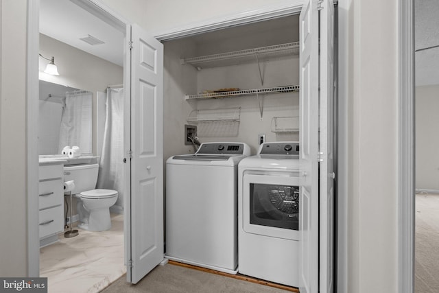 13 Honey Locust Ln, Newtown, PA 18940 - laundry room featuring separate washer and dryer
